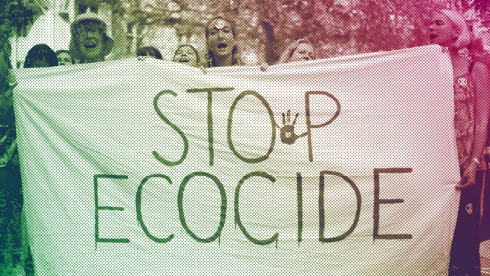 Протестиращите срещу изменението на климата срещу бунта срещу изчезването държат