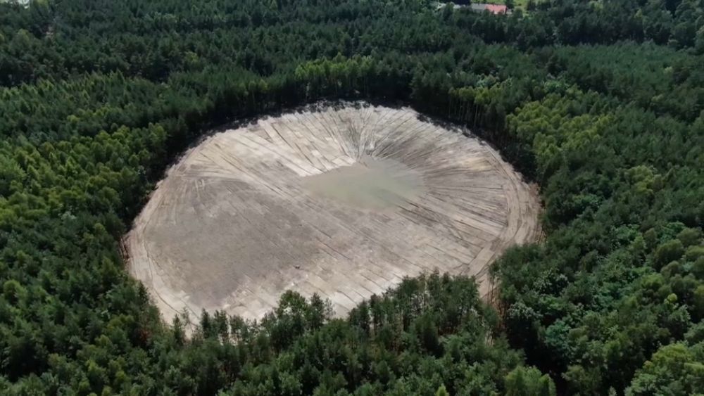 Понор близо до бивша мина в Полша - Авторско право Euronews От Euronews