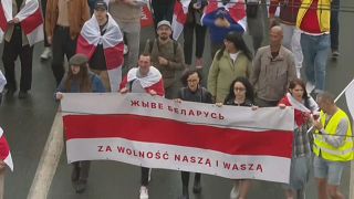 صورة مأخوذة من مقطع فيديو للمسيرة التضامنية التي نظمت في بولندا