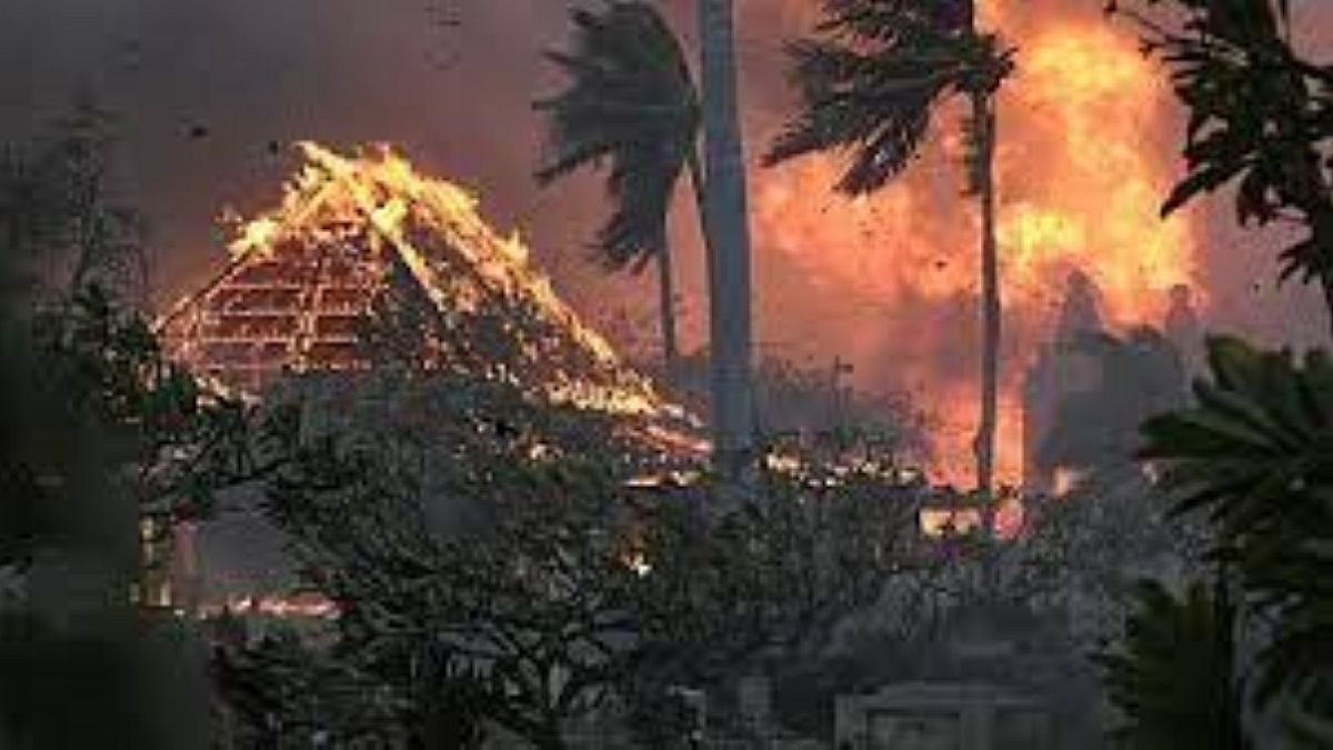 Incêndio florestal destruiu parte da cidade turística de Laihana