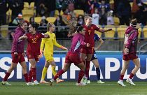 La selección española celebra su pase a semifinales tras vencer a las vigentes subcampeonas, Países Bajos
