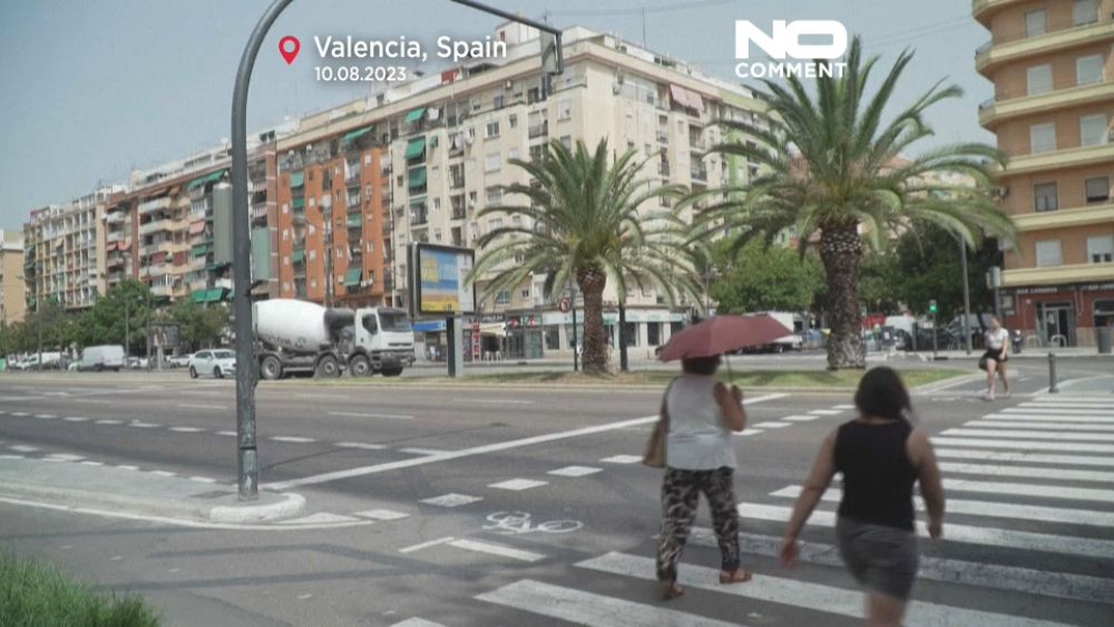 VIDEO : Watch: heat reaches 46°C in Valencia, Spain