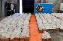 As autoridades aduaneiras dos Países Baixos afirmaram ter intercetado um carregamento de mais de 8000 quilos de cocaína.