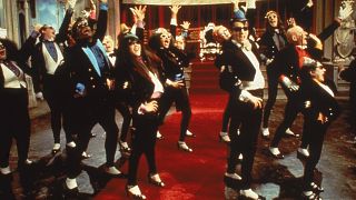 'The Time Warp' in all its glory - a still from The Rocky Horror Picture Show