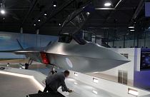 The model of a new fighter jet, a part of Team Tempest