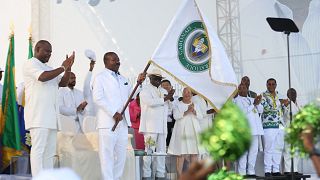 Gabon: Supporters of Ali Bongo rally in Owendo, say he is "the choice of reason"