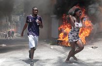 مظاهرة ضد عنف العصابات وانعدام الأمن في العاصمة الهايتية بورت أو برانس