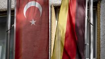 Σημαίες της Γερμανίας και της Τουρκίας