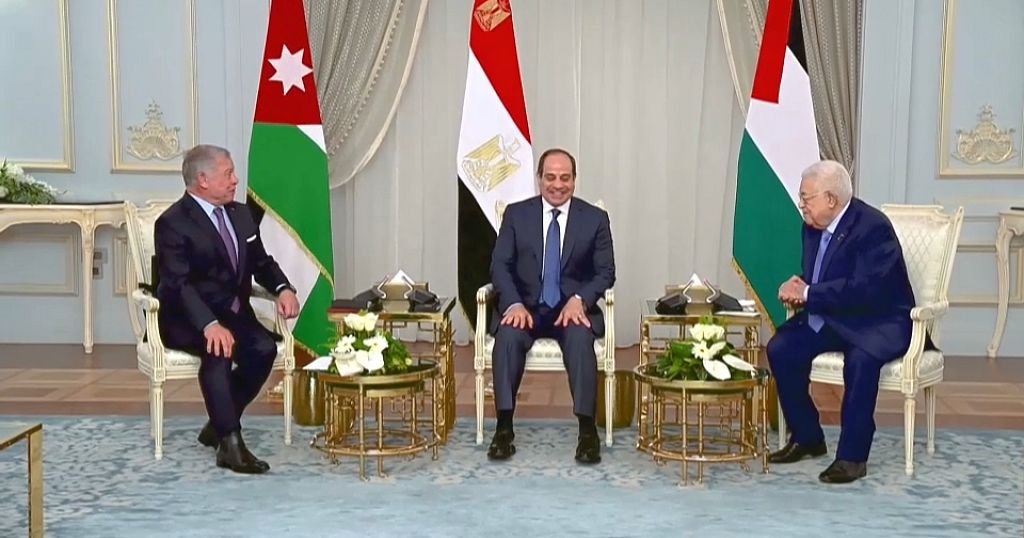 Egypt’s Sissi hosts Jordanian, Palestinian leaders to discuss ‘two-state solution’