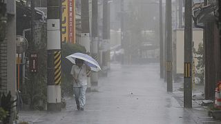 الإعصار لان في اليابان