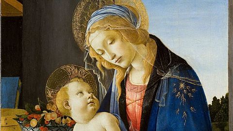Painting by Italian artist Sandro Botticelli (circa 1480)