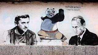 Street art depicts world leaders, cartoon characters and cultural icons in Bulgarian village