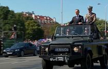 Der polnische Präsident Andrzej Duda nahm an der Gedenkfeier teil.