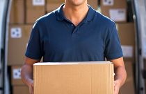A courier died in Italy on Monday after delivering a parcel in the hottest time of the day.