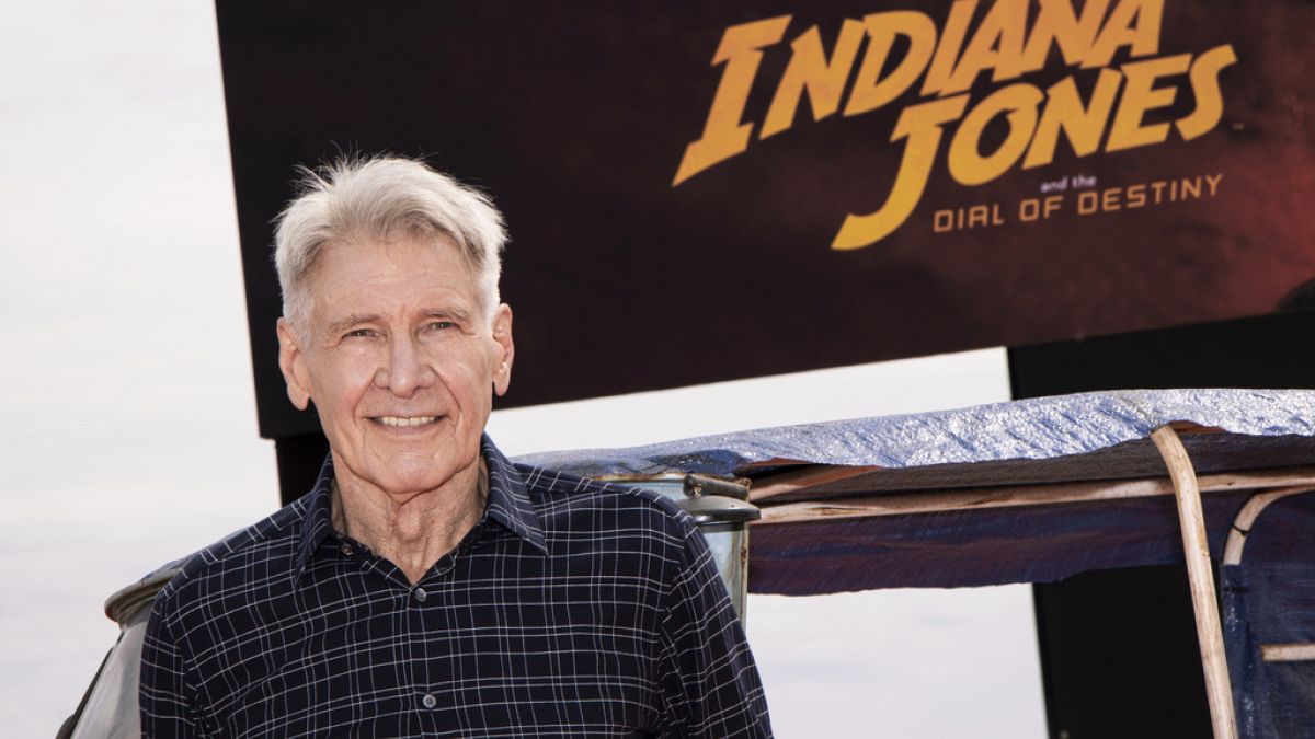 Harrison Ford az Indiana Jones bemutatóján