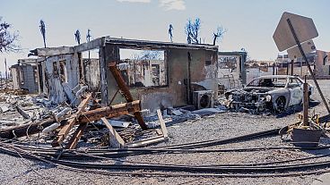 Infrastrutture bruciate a Lahaina