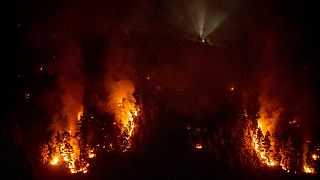 Des incendies en Espagne le 17 juillet 2023, sur l'île espagnole des Canaries.