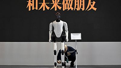 A robot at the show in China