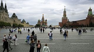 Moszkva, Vörös tér, jobbra a Kreml