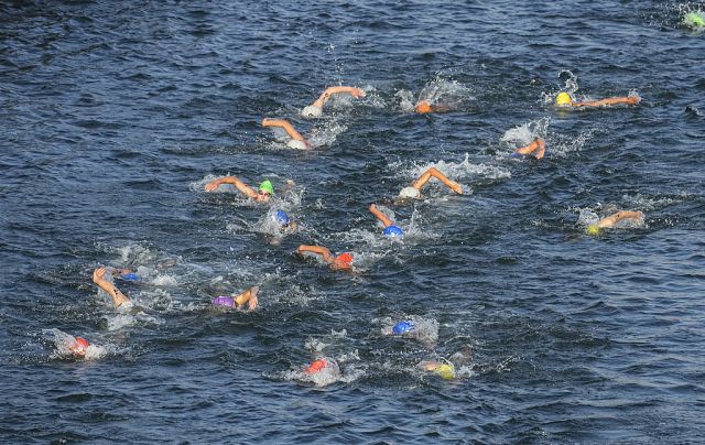 No Seine, no gain: Triathletes compete in 1500m river swim in Paris ...