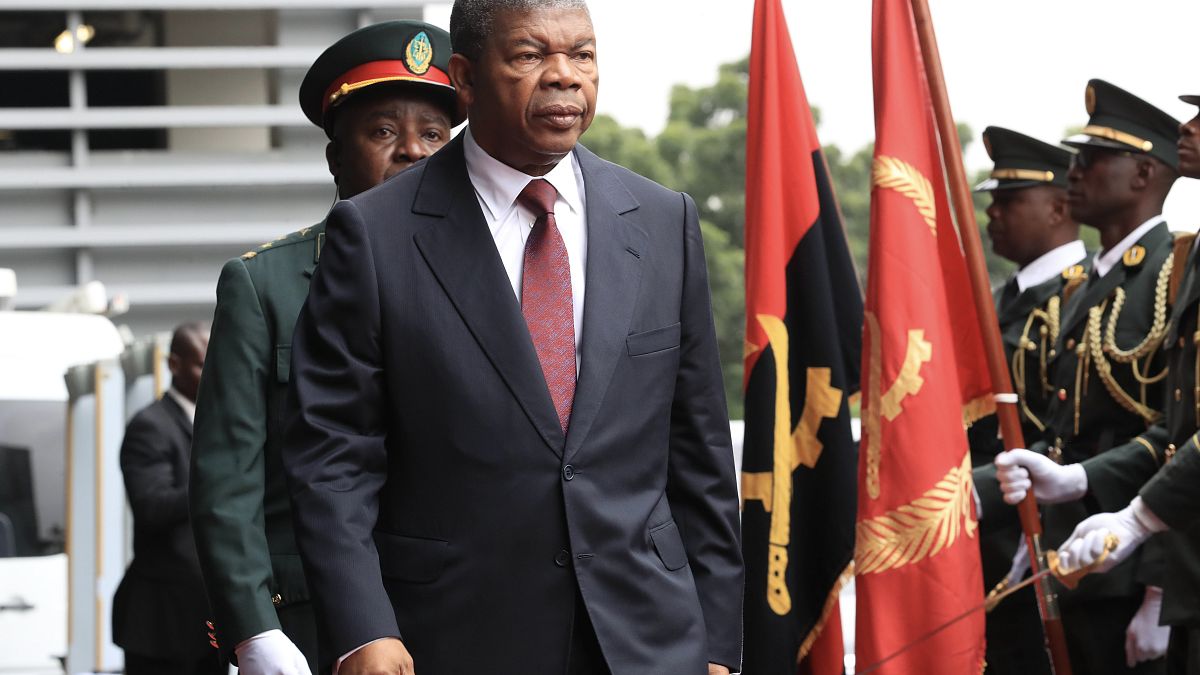 Presidente de Angola, João Lourenço, na abertura da Cimeira da SADC, em Luanda