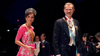 Spain's King Felipe and his wife Queen Letizia
