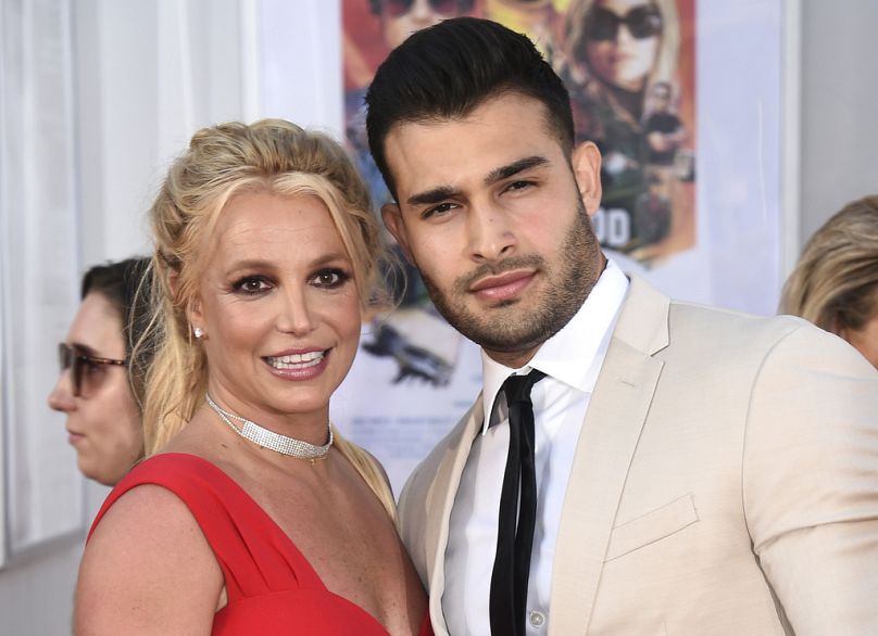 Britney Spears e Sam Asghari alla premiere cinematografica di "Once Upon a Time in Hollywood", 22 luglio 2019