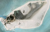 تصویر ماهواره‌ای از جزیره ترایتون در دریای جنوبی چین