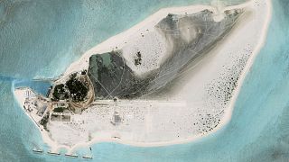 تصویر ماهواره‌ای از جزیره ترایتون در دریای جنوبی چین