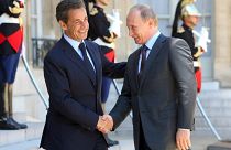 Sarkozy és Putyin, 2010. június 11., Párizs