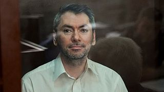 Grigori Melkonjanz, Co-Vorsitzender von Golos, während des Gerichtstermins in Moskau