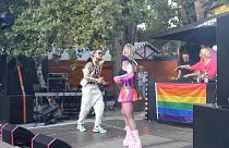 Performers at Berlin's QueerStreet Festival