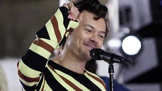 Harry Styles performs on NBC's "Today" show at Rockefeller Plaza on May 19, 2022, in New York.
