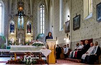 Novák Katalin magyar köztársasági elnök Beregszászon