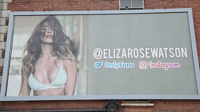 Eliza Rose Watson's Only Fans billboards in London have been cleared after complaints