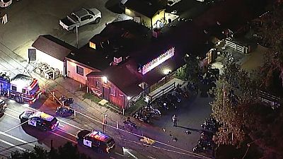 Scene of California biker bar shooting Scene of California biker bar shooting