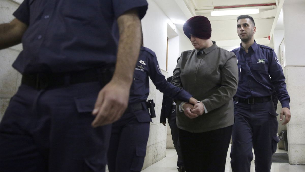 Malka Leifer no julgamento em Jrusalém em 2018