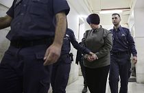 Malka Leifer no julgamento em Jrusalém em 2018