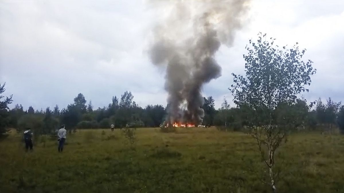 Site of Yevgeny Prigozhin's plane crash