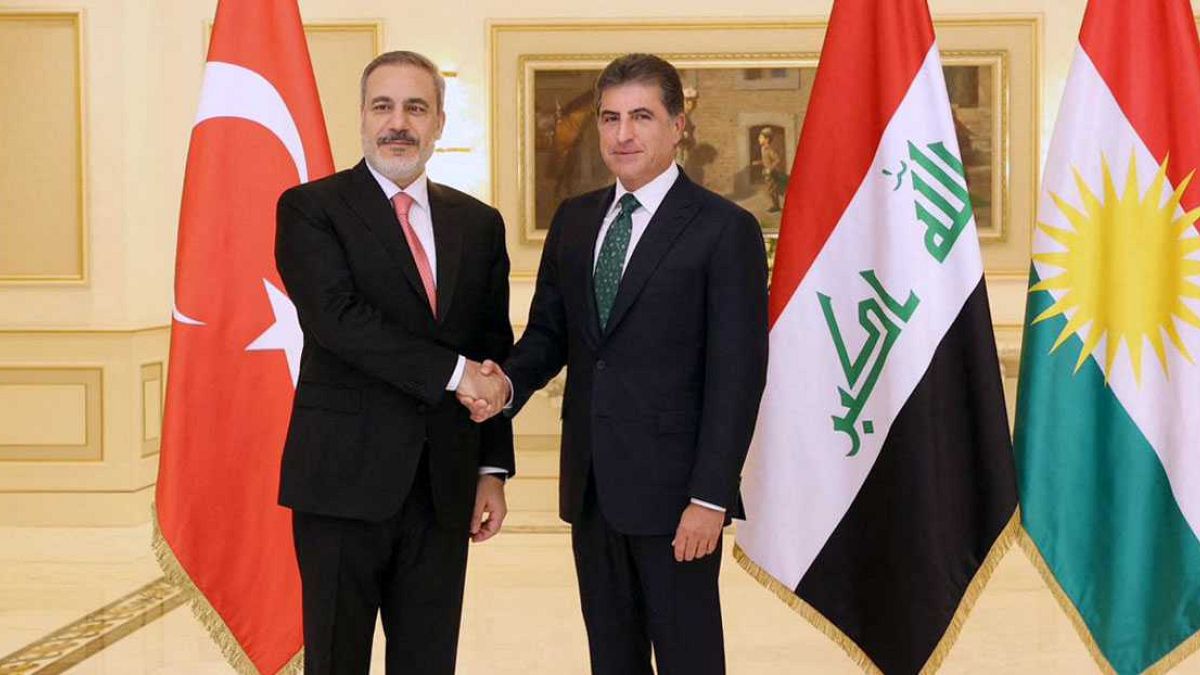 Dışişleri Bakanı Hakan Fidan ve IKBY Başkanı Neçirvan Barzani 