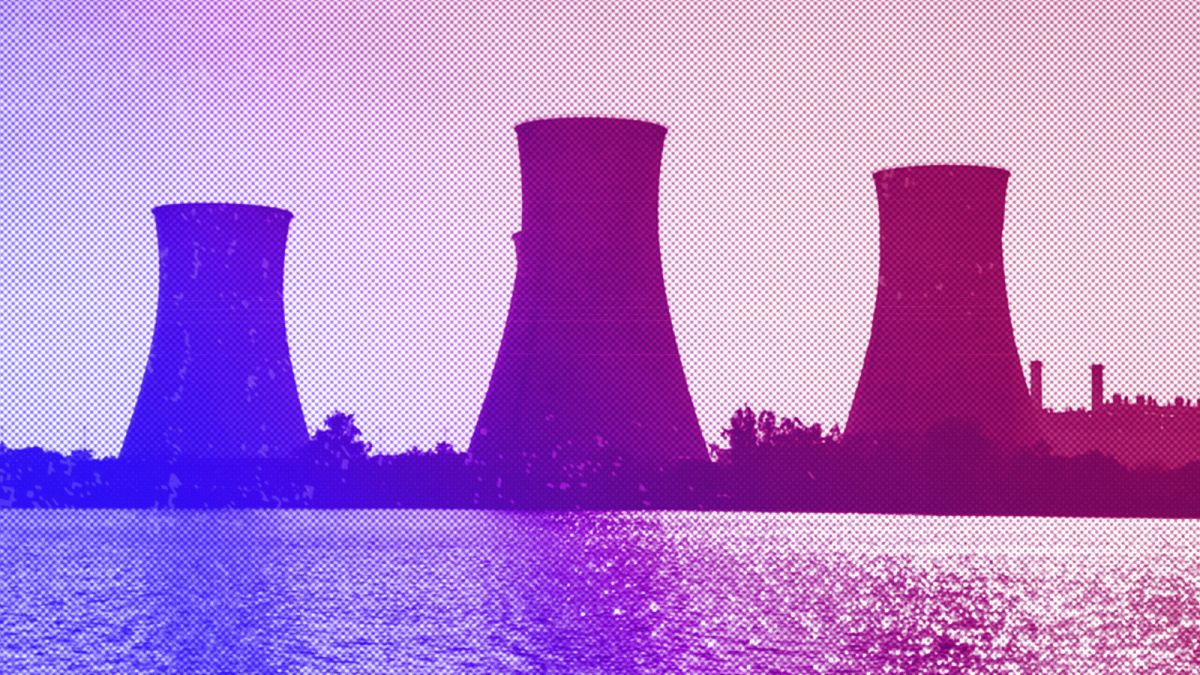 Una central termonuclear, ilustración