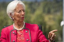 EZB-Chefin Christine Lagarde in Jackson Hole, USA am 25. August 2023