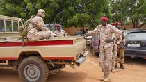 Mitglieder der Streitkräfte des Niger in der Hauptstadt Niamey