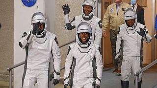 I quattro astronauti in partenza. (Cape Canaveral, 26.8.2023)