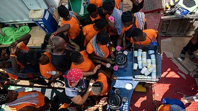 Soccorso sulla nave "Ocean Viking". 