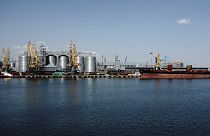 Зерновой терминал в порту Одессы