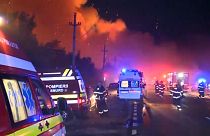 Explosões em gasolineira romena