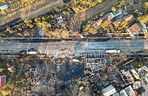 I danni provocati dalle due deflagrazioni nei pressi di Bucarest, in Romania