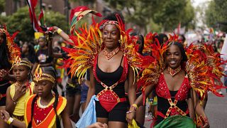 Premier jour du carnaval caribéen de Notting Hill, à Londres, le dimanche 27 août 2023.