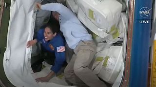 لحظه ورود «کرو-۷» با فرماندهی یاسمین مقبلی به ایستگاه بین‌المللی فضایی